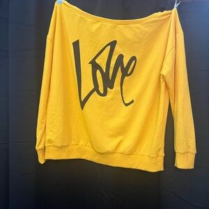 Yellow sweatshirt